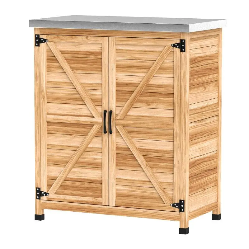 Garden Cabinet with Potting Table, 79 cm