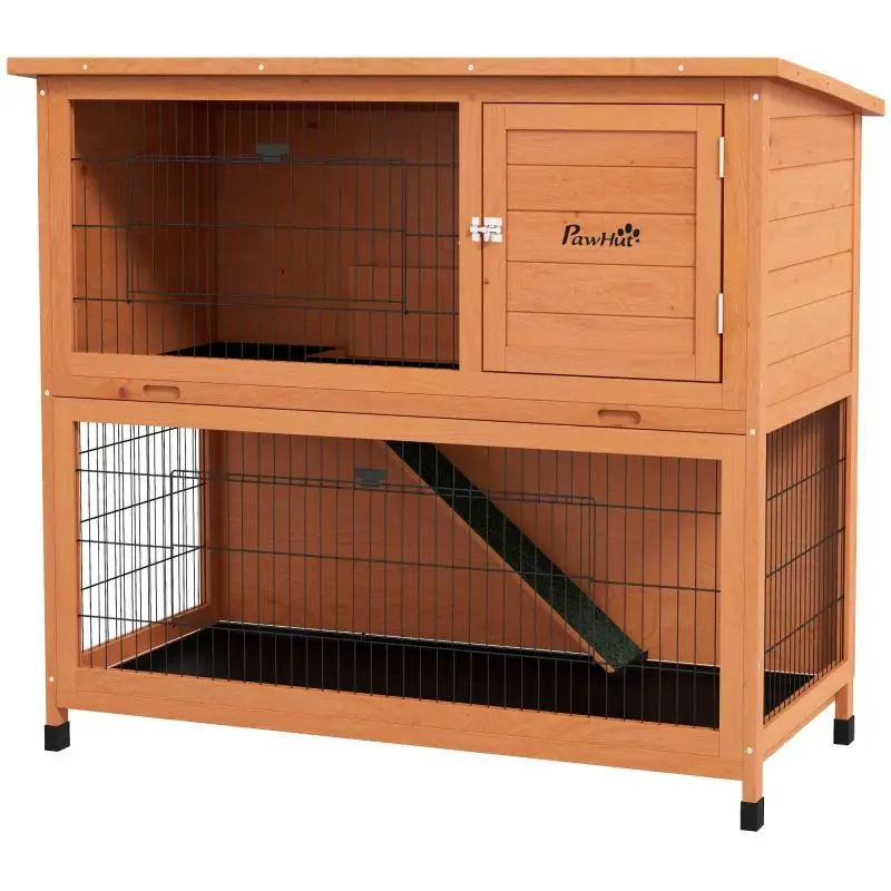 Small Animal Hutch with 2 Base Trays