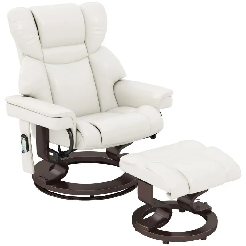 Relaxation Chair with Massage Function and Footstool