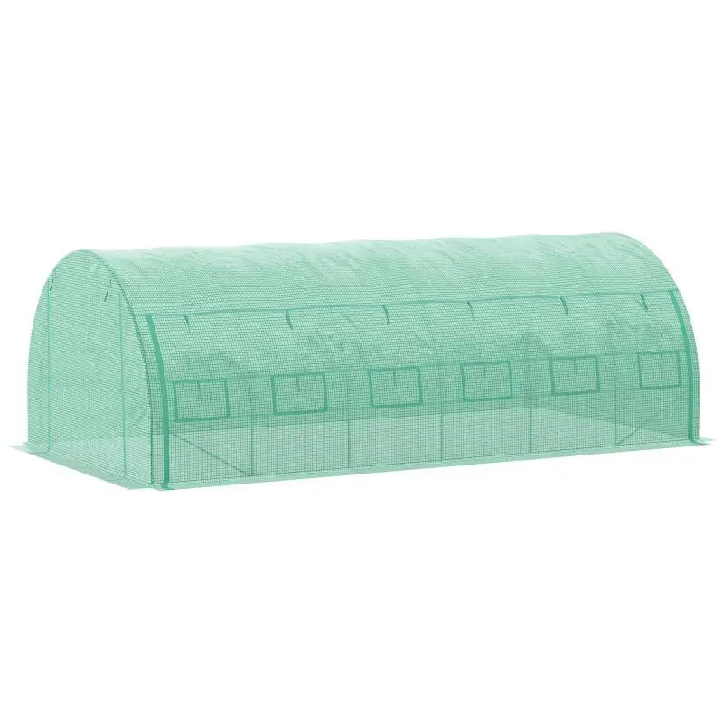 Walk-In Polytunnel Greenhouse, 5.97 × 3 × 2 m