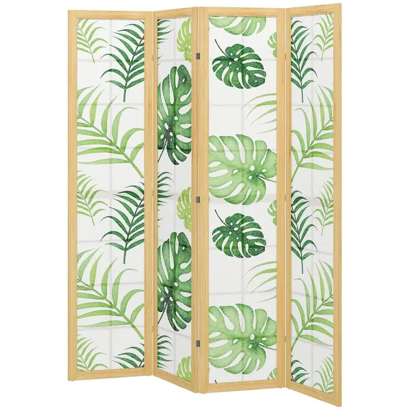 4-Panel Foldable Room Divider, 170 cm