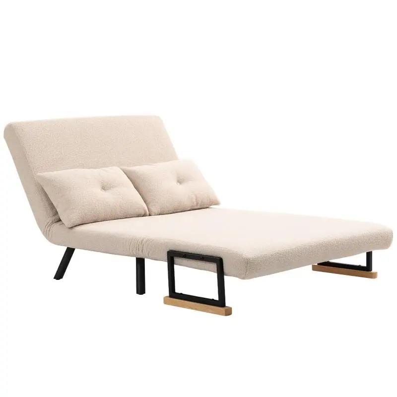 2-Seater Sofa Bed with 2 Cushions