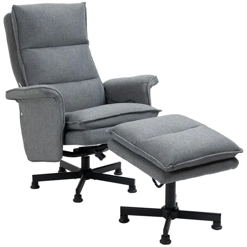 Massage Office Chair with Footrest
