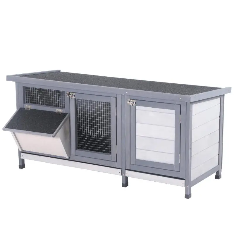Wooden Rabbit Hutch, 112 x 50 x 54 cm