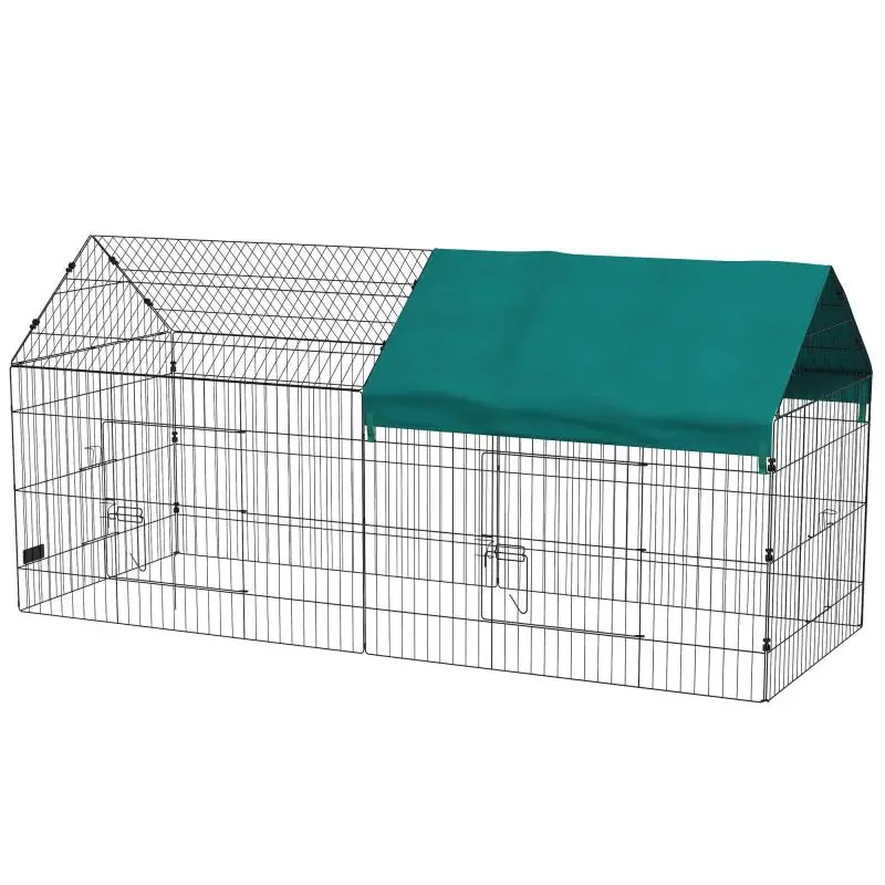 Small Animal Enclosure with Roof, 220 x 85 x 103 cm