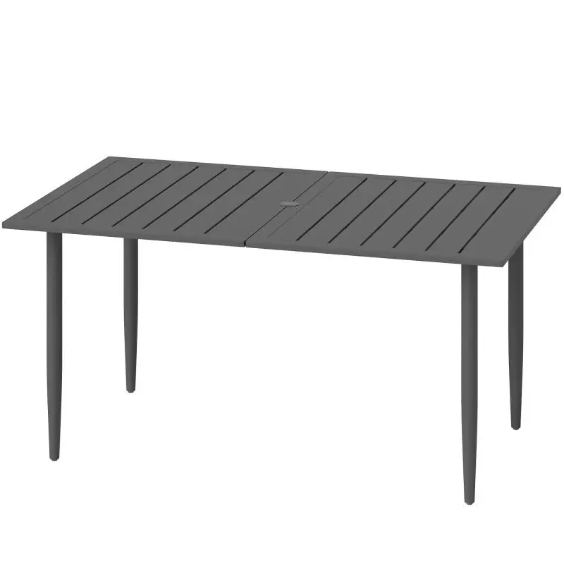 Garden Table 150 x 90 cm with Parasol Hole