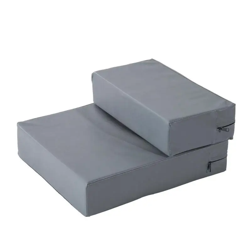 Foldable Pet Stairs, 2 Steps, Grey