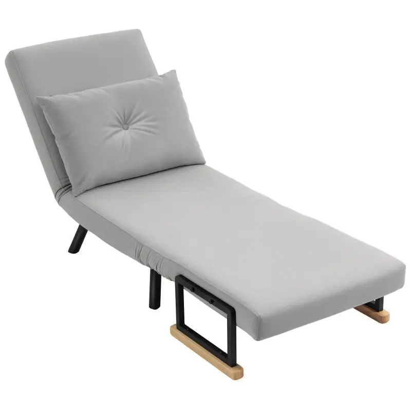 Foldable Single Sofa Bed, Grey