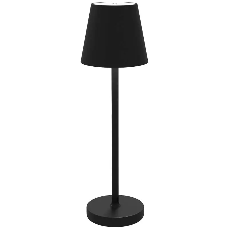 Cordless LED Bedside Lamp, Grey