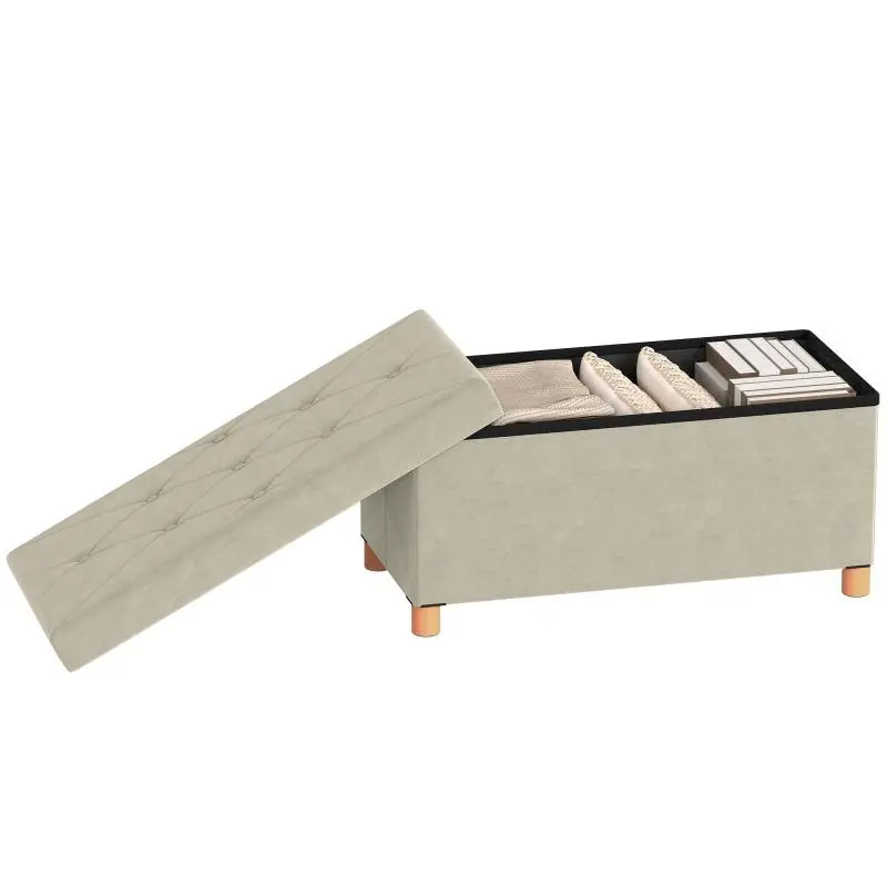 Storage Bench, 67 L, Cream