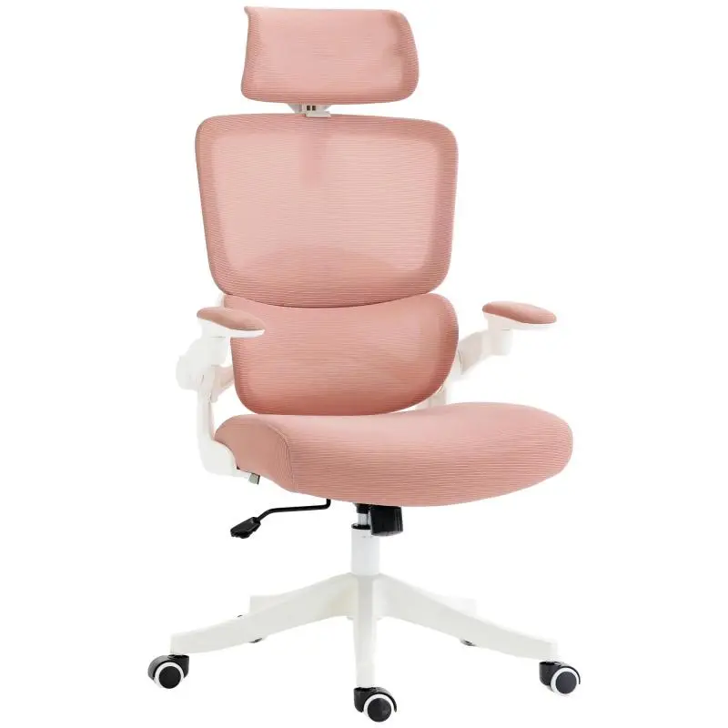 Swivel Mesh Desk Chair with High Back and Headrest