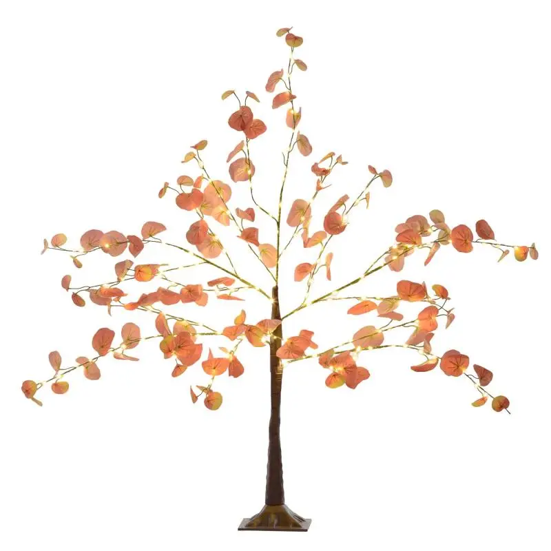 Tree Lamp with 175 LED Lights, 120 cm, Orange