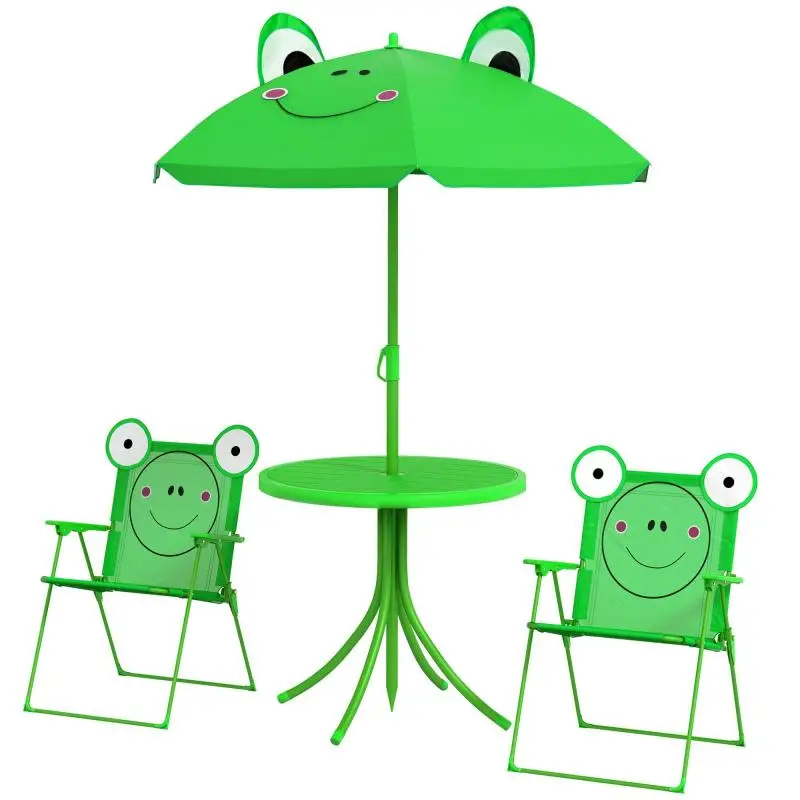 4-Piece Kids Outdoor Set with Umbrella