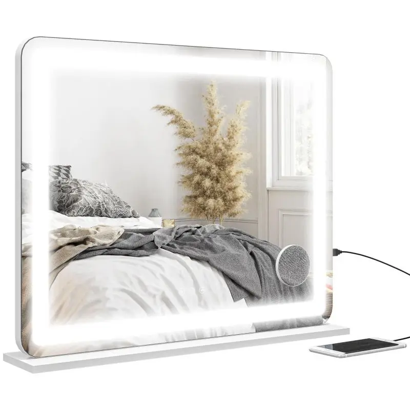 Makeup Mirror with 10x Magnification and USB Port