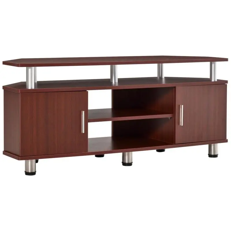 TV Stand with 2 Shelves and 2 Cabinets, 120 × 39.5 × 52 cm