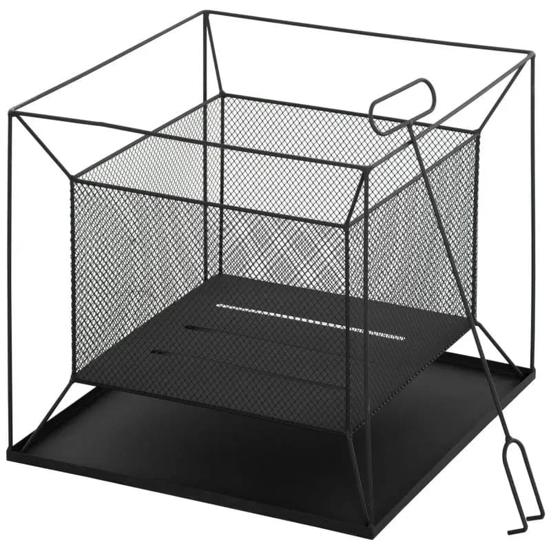 Metal Garden Fire Pit, 45 cm, Black