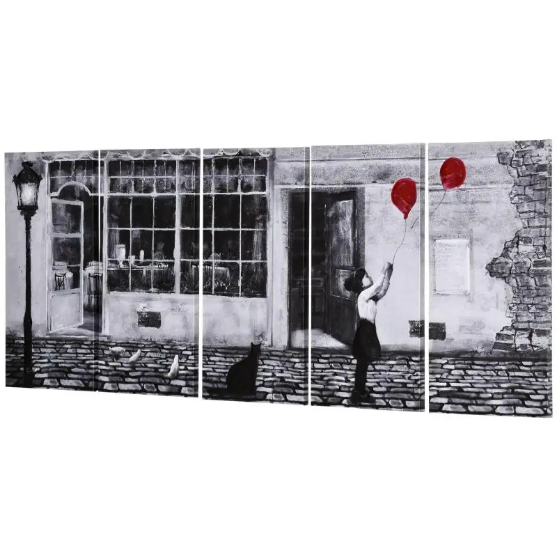 5-Piece Canvas Print, 200 x 80 cm