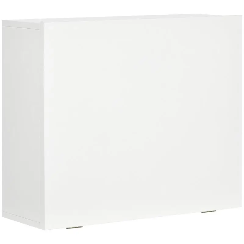 Foldable Wall-Mounted Desk with Shelves