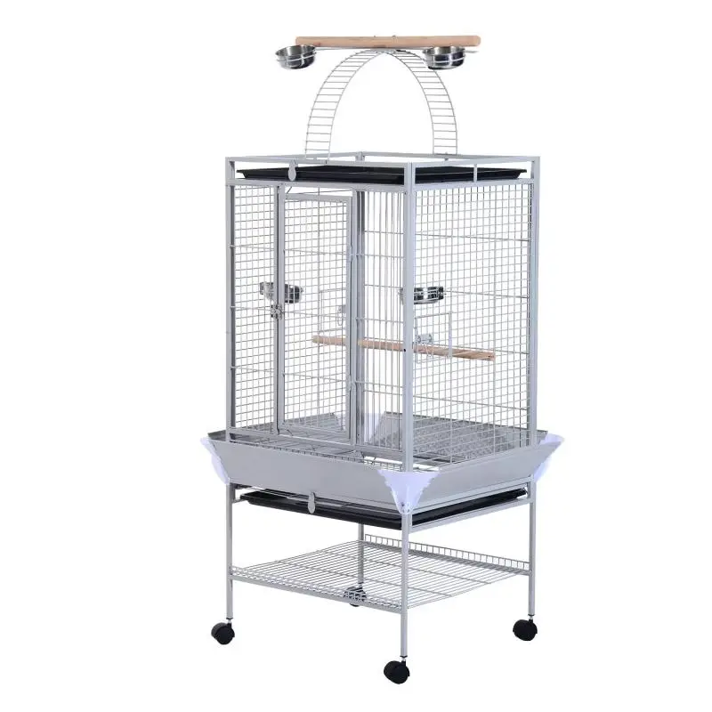 Bird Aviary with Wheels, 161.5 cm