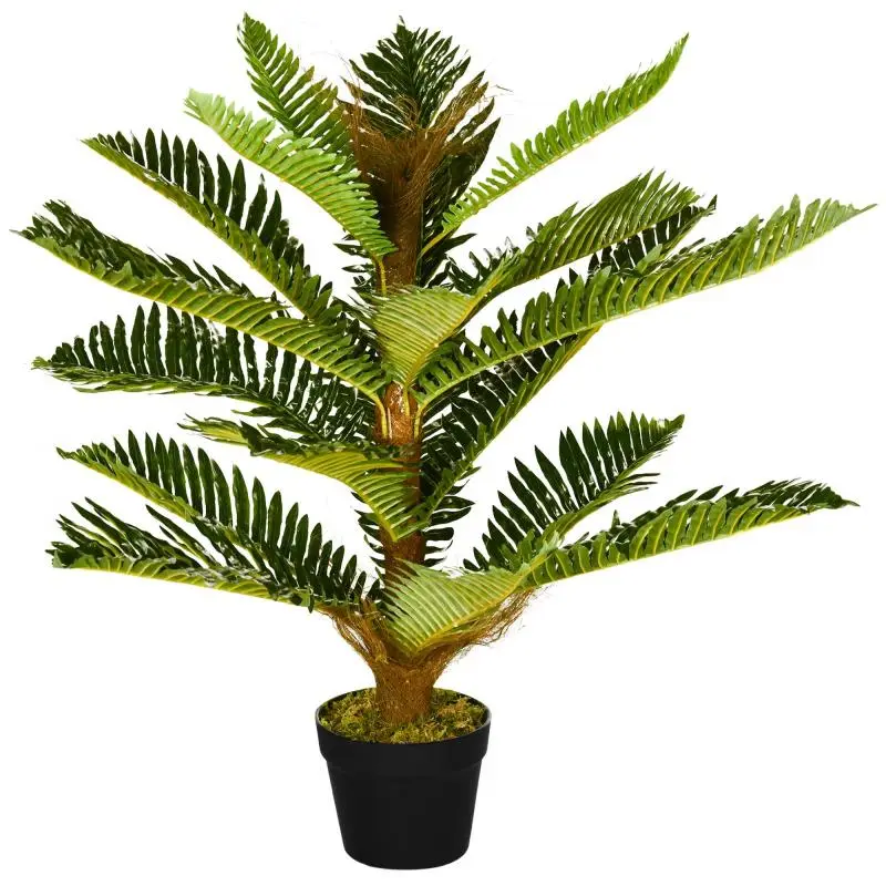 Artificial Palm Plant with Pot, 85 cm