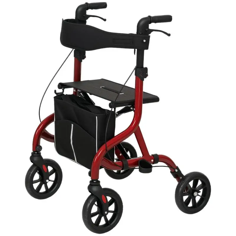 Foldable Walker with Seat and Backrest