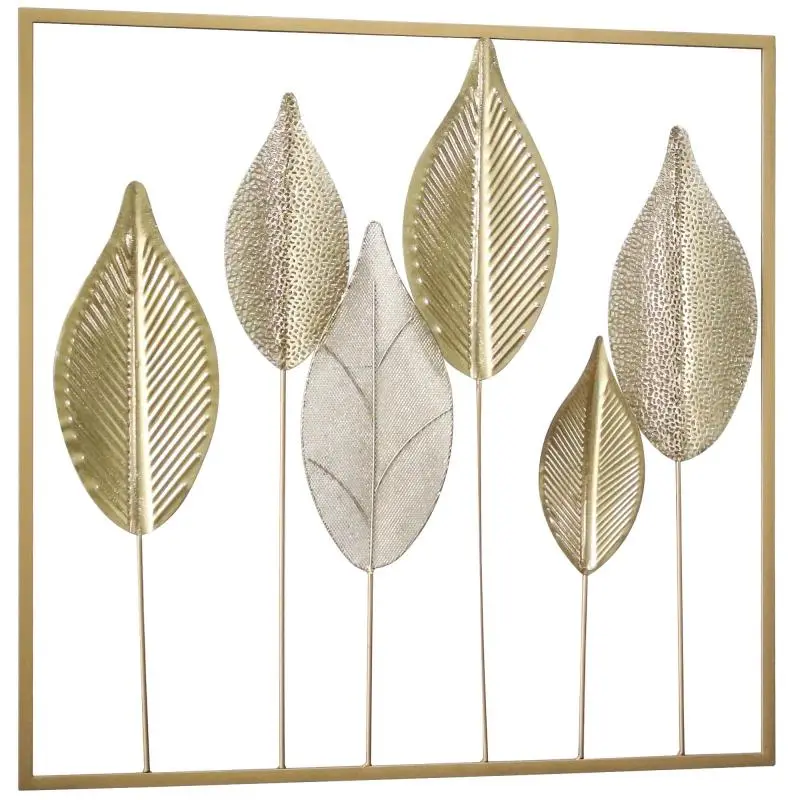 Metal Leaf Wall Decor, 70 cm
