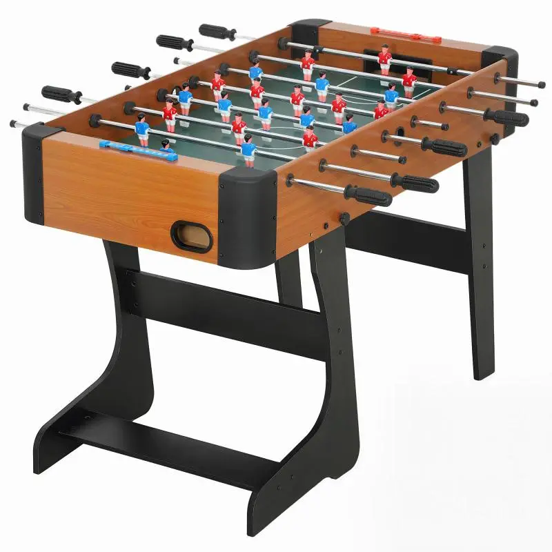 Foldable Wooden Foosball Table, 118 cm