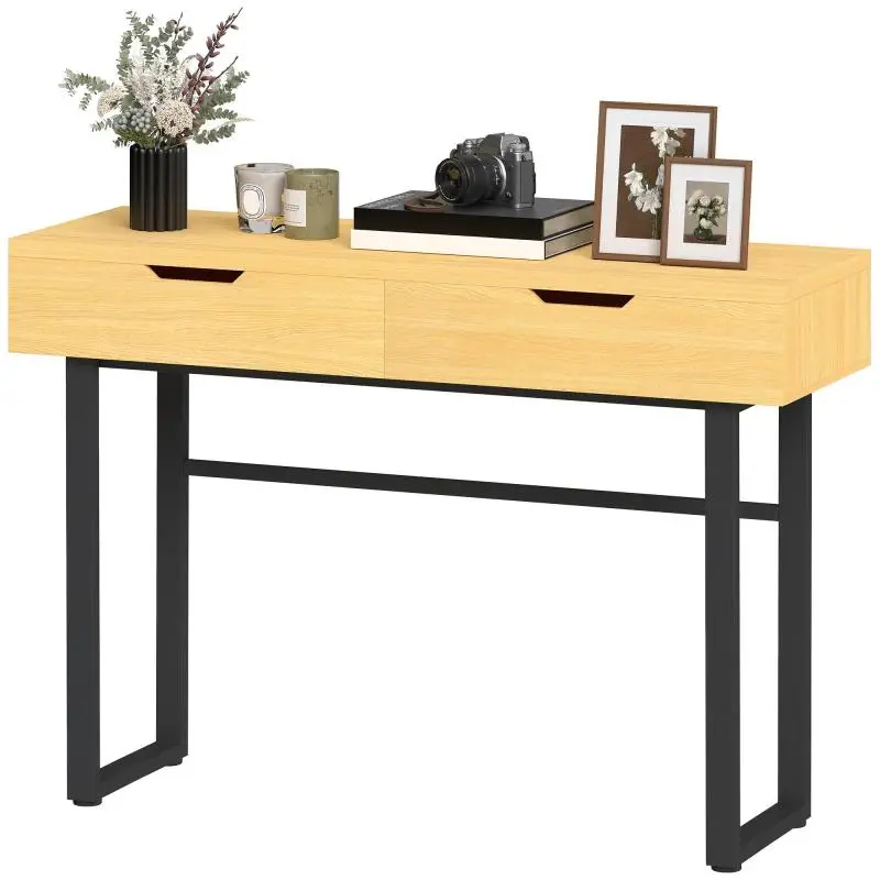 Console Table with Two Drawers, 110 cm