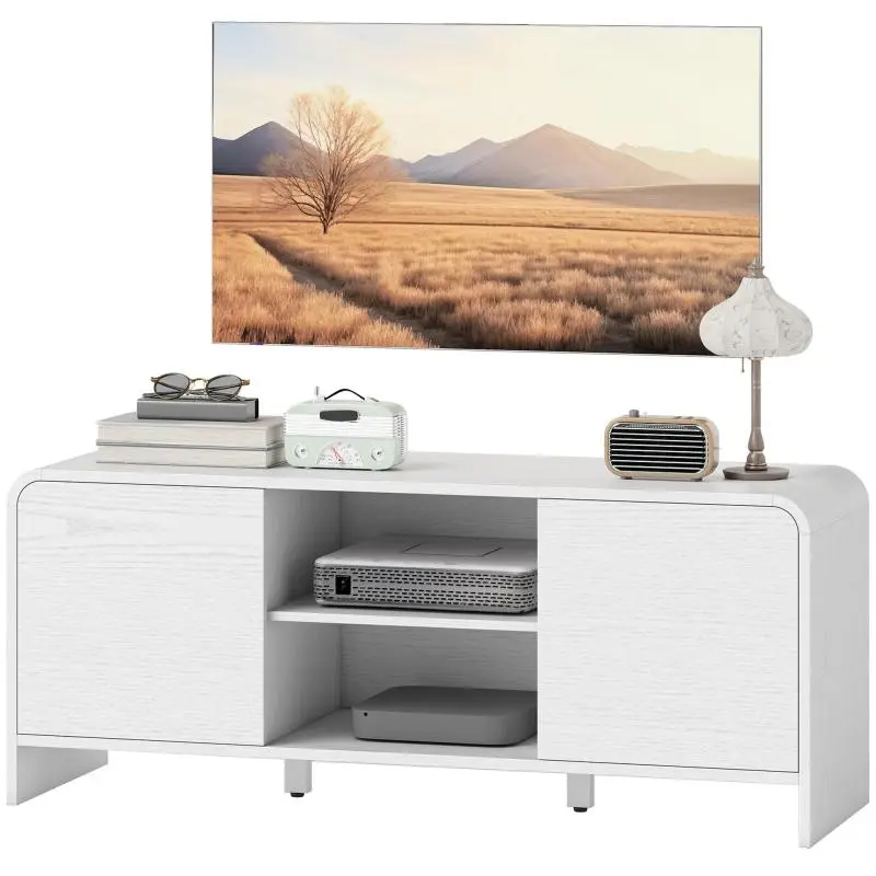 TV Stand for Up to 55 Inch TVs, White