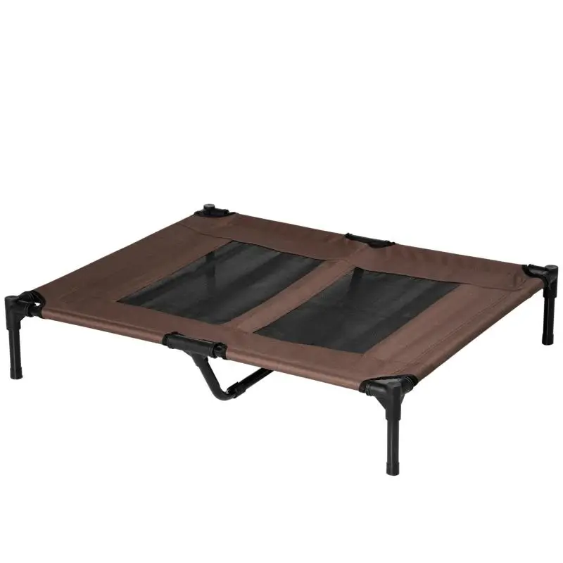 Elevated Pet Bed, 92 x 76 x 18 cm, Coffee