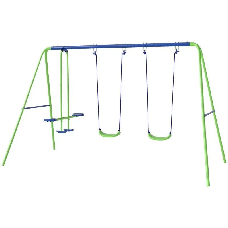 3-in-1 Metal Swing Set