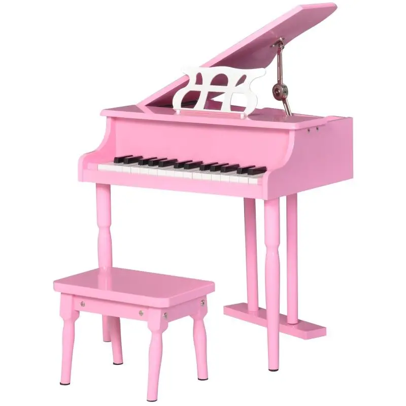 Wooden Grand Piano for Children, 30 Keys