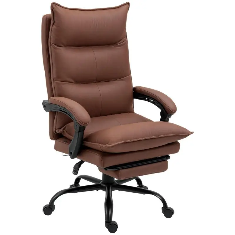 Heated Massage Office Chair, Brown