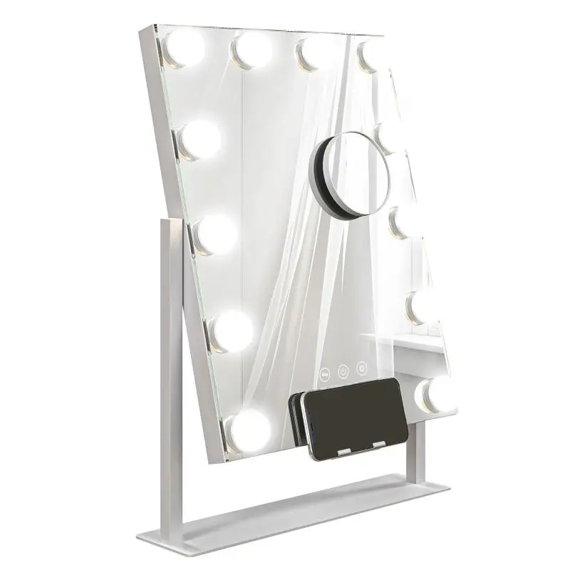 Hollywood Mirror with 12 LED Bulbs