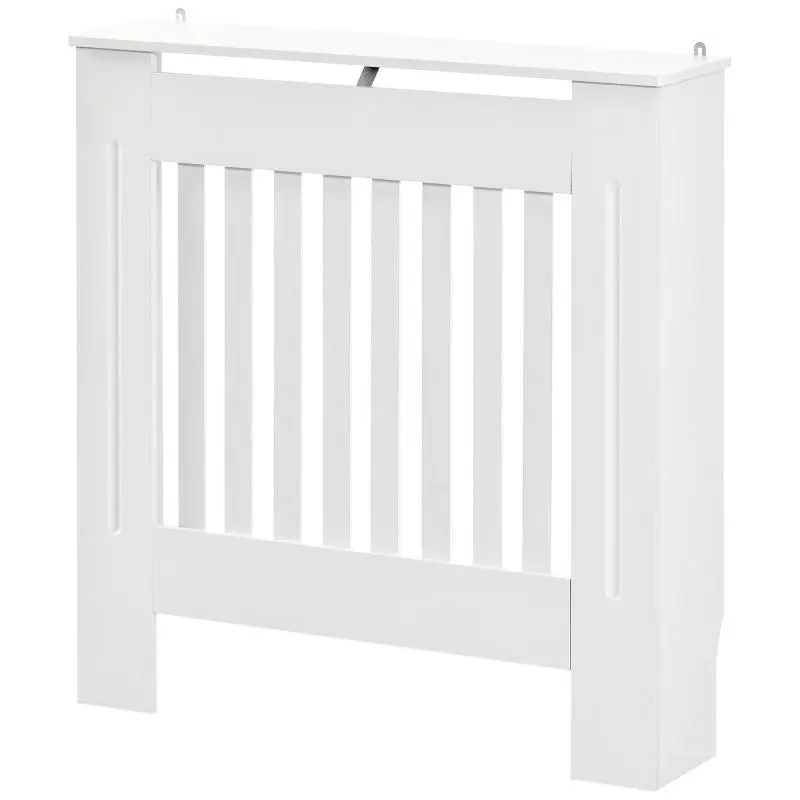 White Wooden Radiator Cover, 78 × 19 × 81 cm