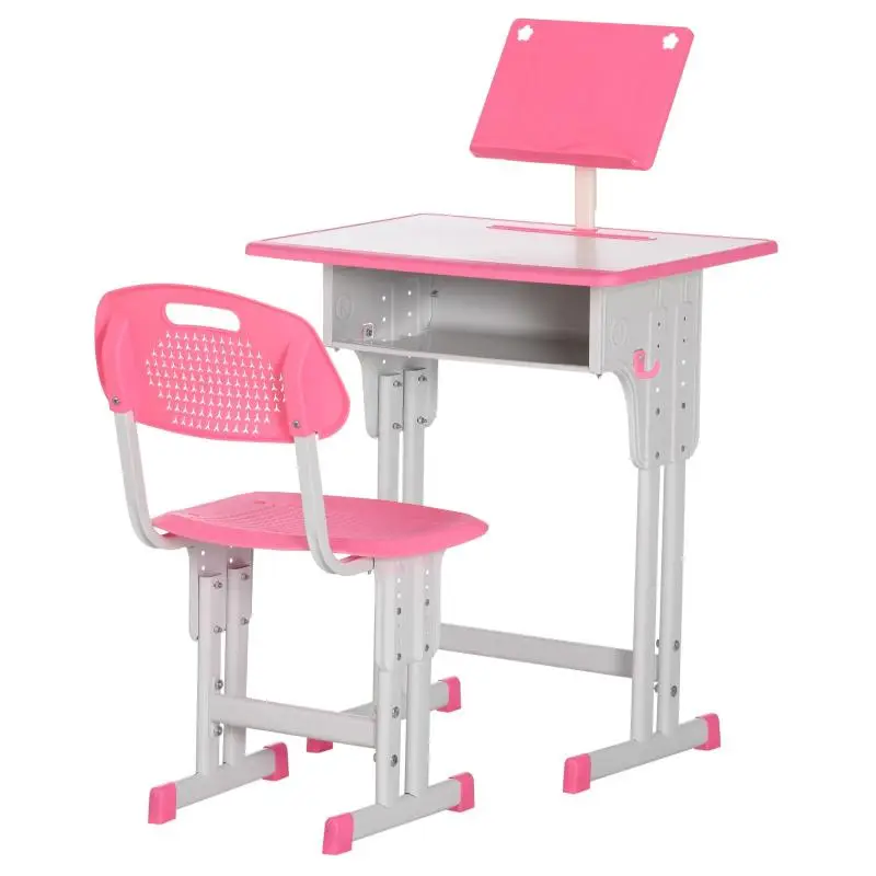 Children’s Desk and Chair Set, Pink
