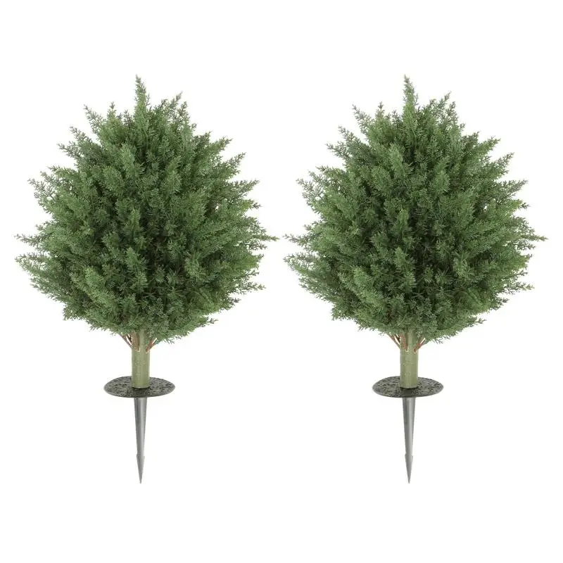 Set of 2 Artificial Cypress Plants, 60 cm