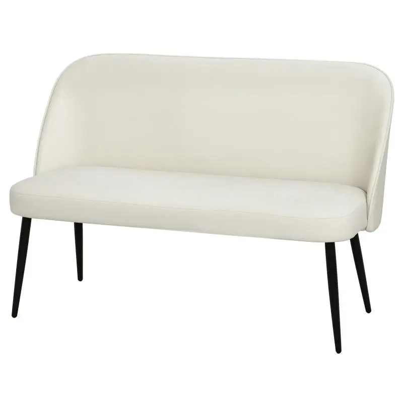 2-Seater Sofa with Velvet-Like Upholstery, Beige