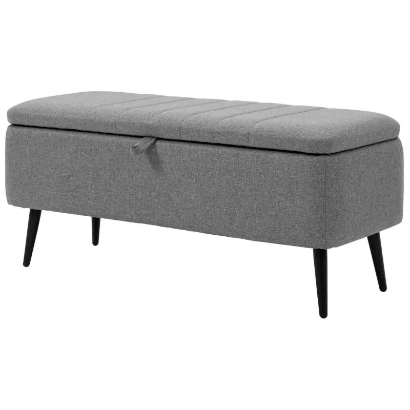 Storage Bench, 102 cm, Cream White