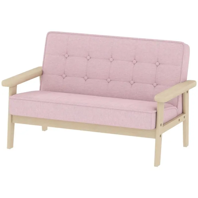 Children’s Two-Seater Sofa, Pink