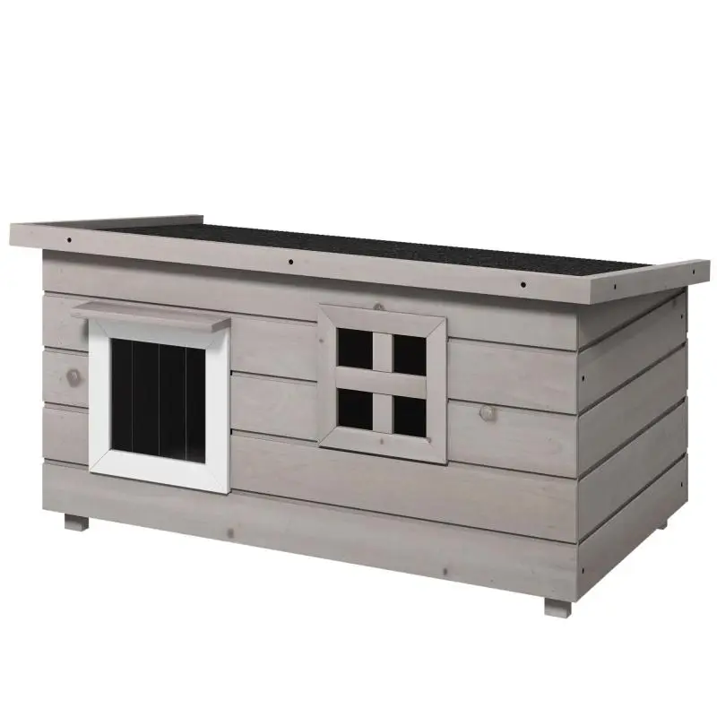 Wooden Cat House, 87 x 52 x 44 cm