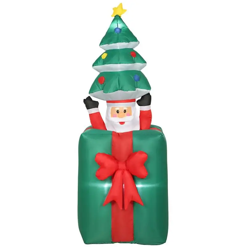 Inflatable Christmas Decoration with LED Lights, 213 cm