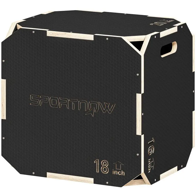 Plyo Box with 3 Heights, Black