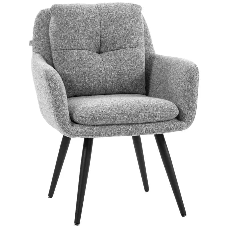 Modern Accent Chair with Metal Legs