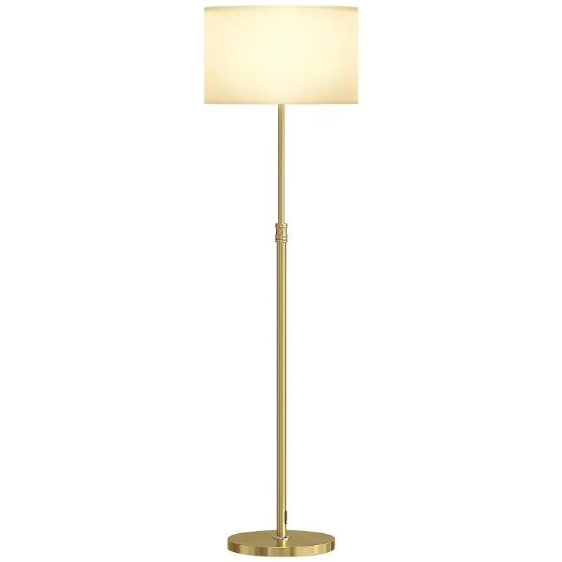 Floor Lamp with Remote Control, Gold