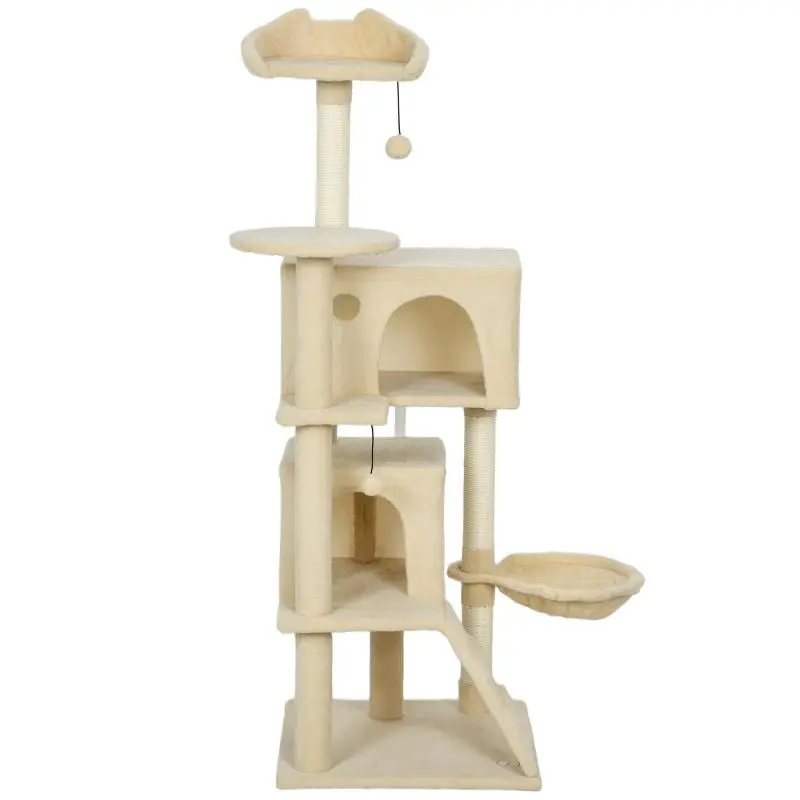 Cat Tree with Hammock, 140 cm