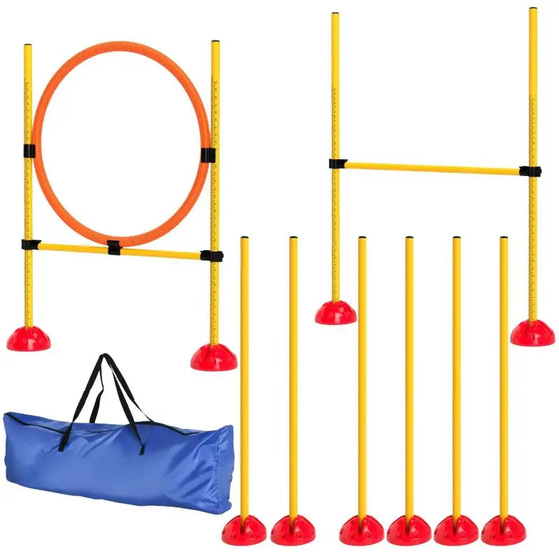 3-Piece Dog Agility Set with Carrying Bag