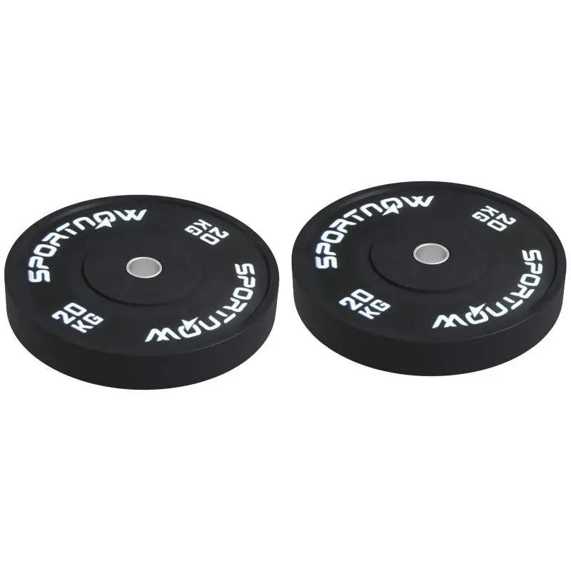 Gym Weight Plates, 2 x 20 kg, 45 cm