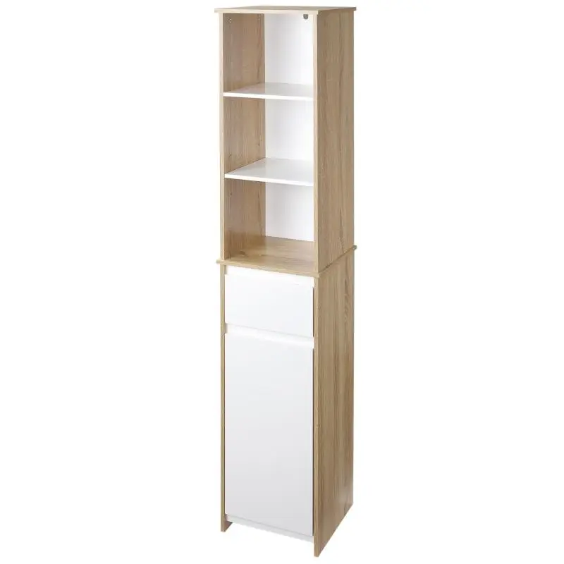 Bathroom Shelf Unit with Drawer, 171.2 cm