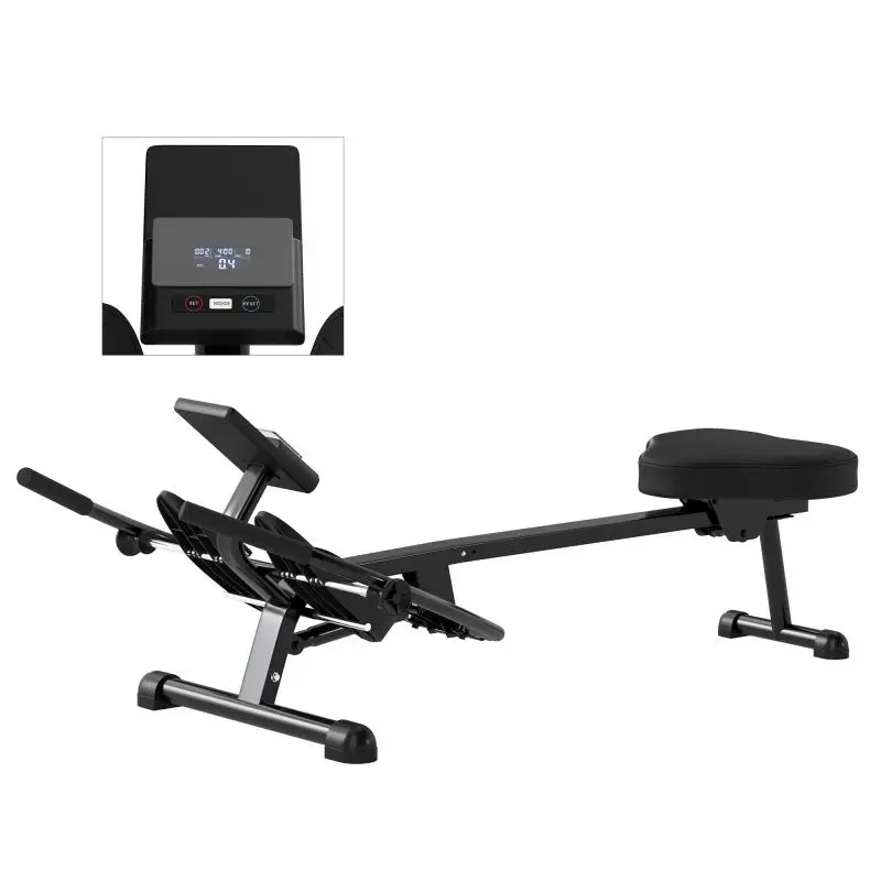 Hydraulic Rowing Machine with LCD Screen, 130 kg